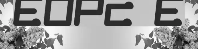 EOPcoupon E Font examples