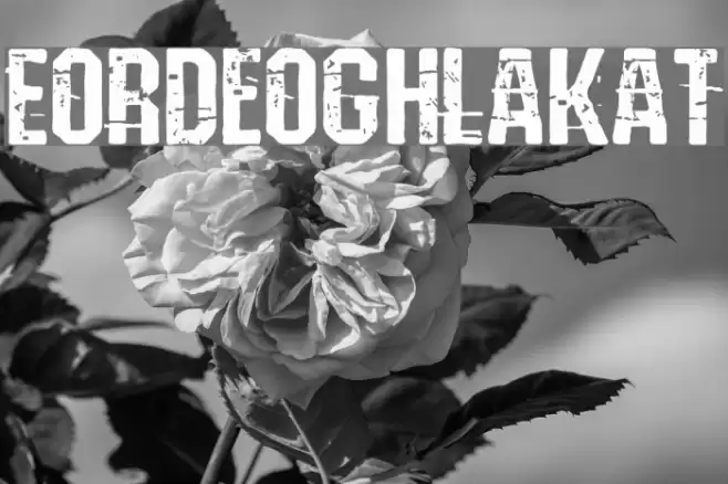 Eordeoghlakat Font examples