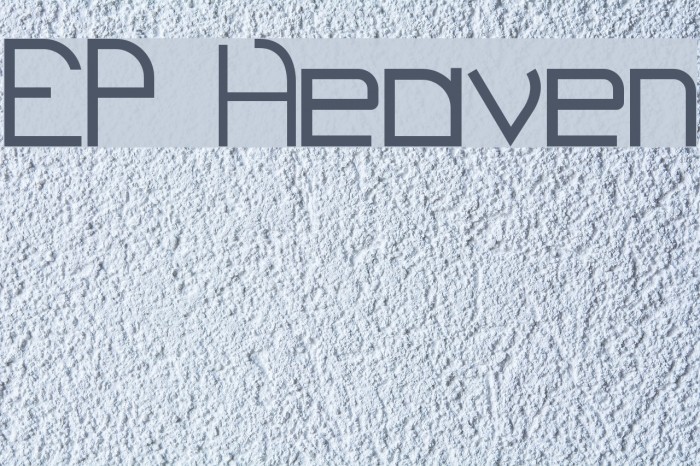 EP Heaven Font examples