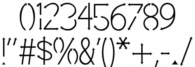 EP Pointer Font OTHER CHARS