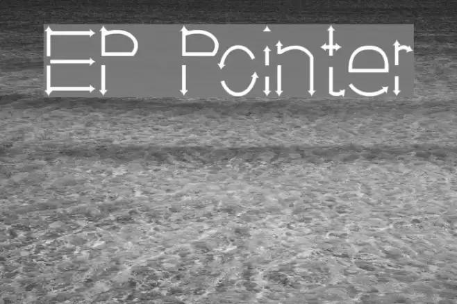 EP Pointer Font examples