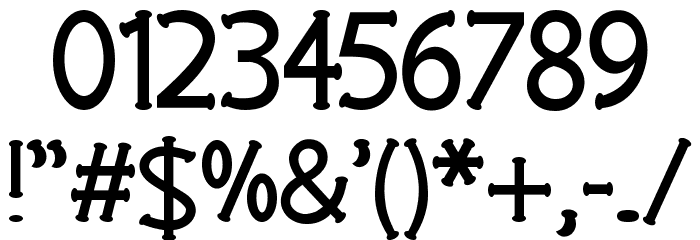 EP Roundie Font OTHER CHARS