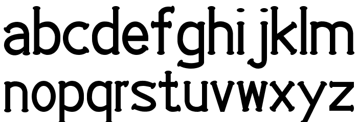 EP Roundie Font LOWERCASE