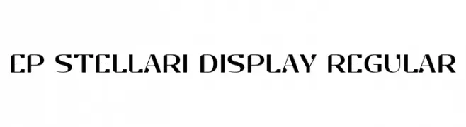 EP Stellari Display Regular  Fuentes Gratis Descargar