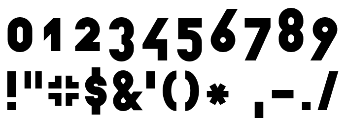 EPF LCB Font OTHER CHARS
