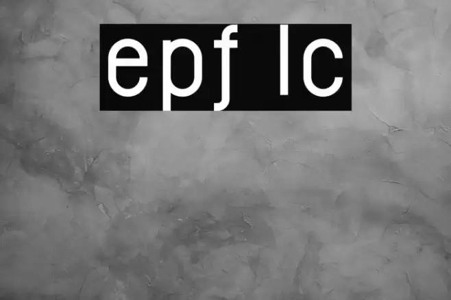 EPF LC Font examples