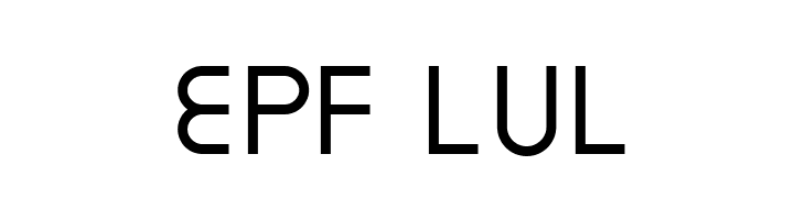 EPF LUL  font caratteri gratis