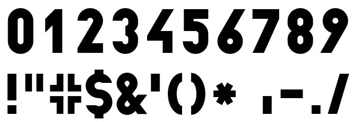 EPF UCB Font OTHER CHARS