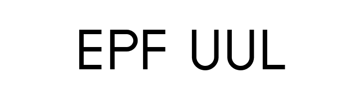 EPF UUL  Frei Schriftart Herunterladen