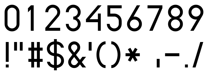 EPF UUL Font OTHER CHARS