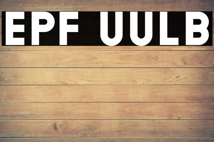 EPF UULB Font examples