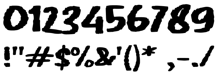 EPIC SLAP Font OTHER CHARS