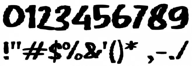 EPIC SLAP Font OTHER CHARS