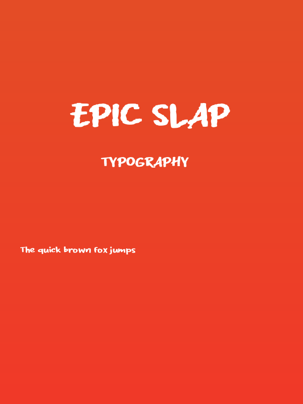 EPIC SLAP Poster