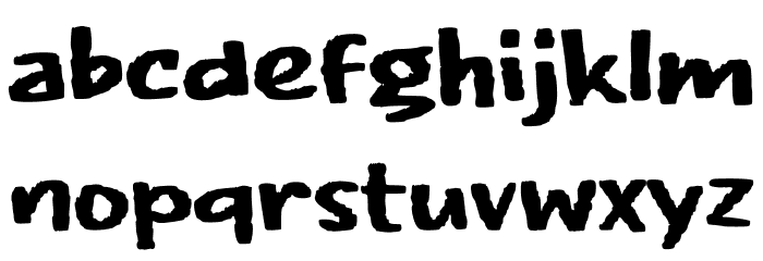 EPIC SLAP Font LOWERCASE