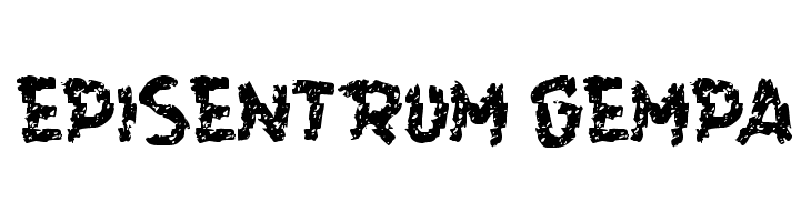 EPISENTRUM GEMPA  font caratteri gratis