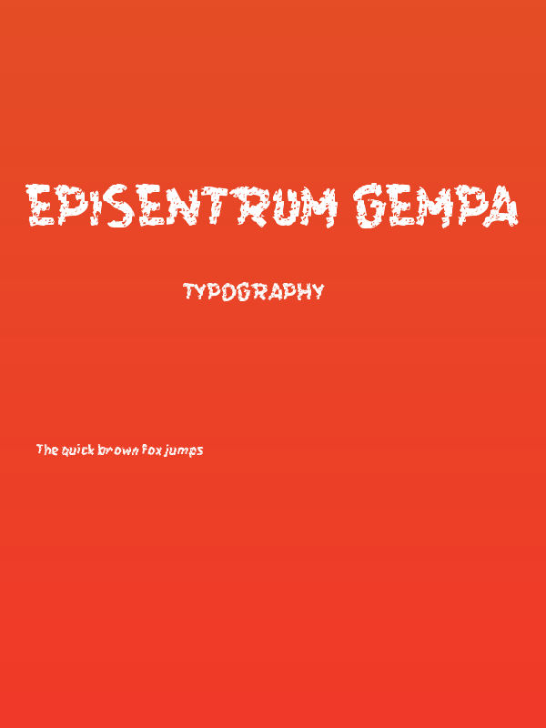EPISENTRUM GEMPA Poster