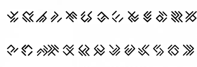 EPTA GLYPHS خط أحرف صغيرة