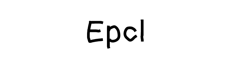 Epcl  font caratteri gratis