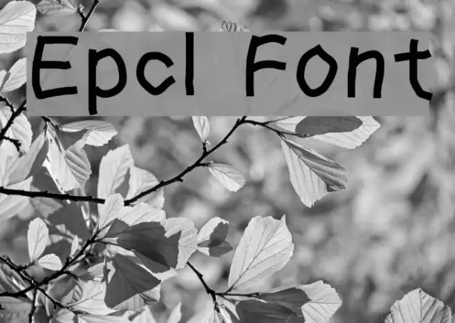 Epcl Font examples