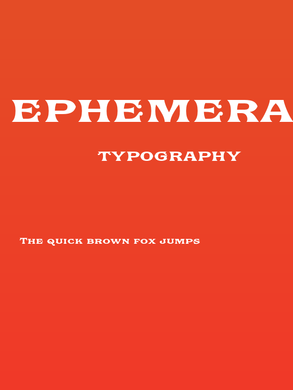 Ephemera Fascia Demo Poster