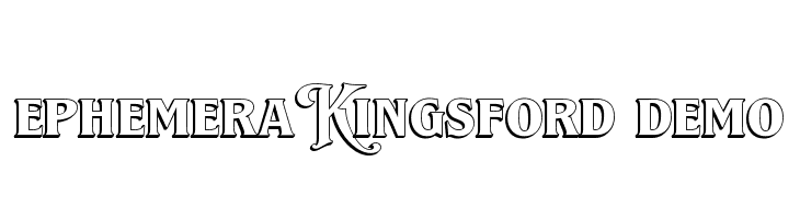 Ephemera Kingsford DEMO  Скачать бесплатные шрифты