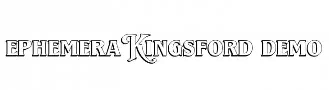 Ephemera Kingsford DEMO  Free Fonts Download