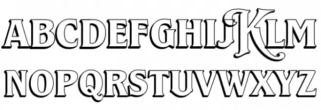 Ephemera Kingsford DEMO フォント 大文字