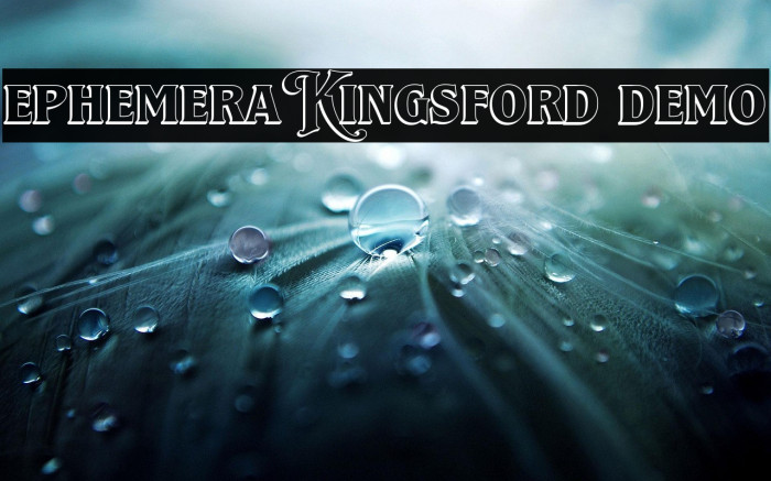 Ephemera Kingsford DEMO Example 2