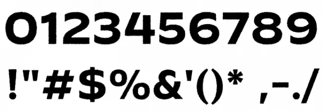 Ephemera Kingsford Rough Font OTHER CHARS