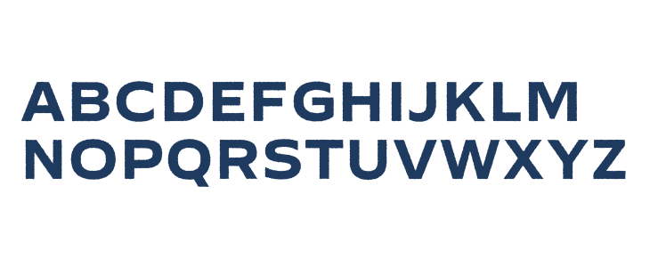 Ephemera Kingsford Rough Lowercase