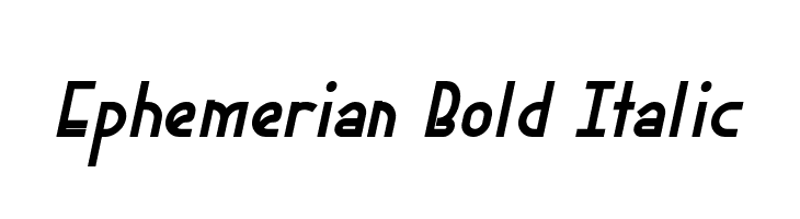 Ephemerian Bold Italic  font caratteri gratis