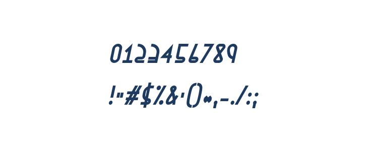 Ephemerian Bold Italic Other Characters