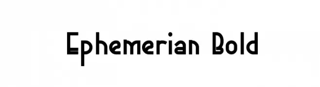Ephemerian Bold  baixar fontes gratis