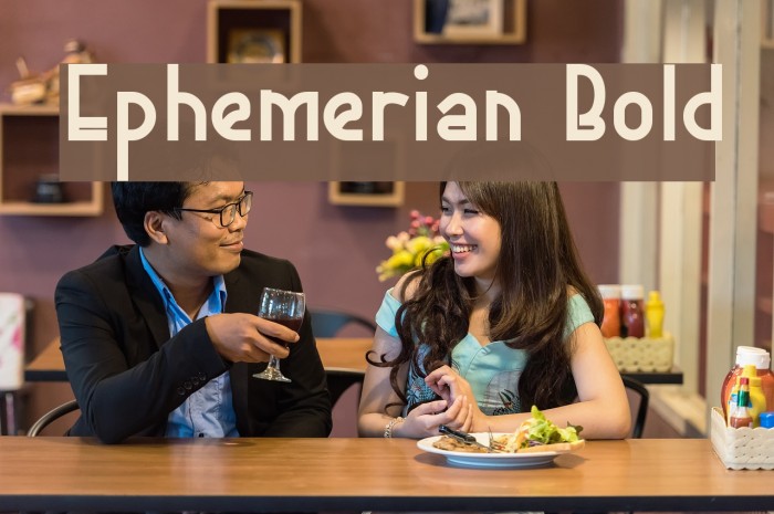 Ephemerian Bold Font examples
