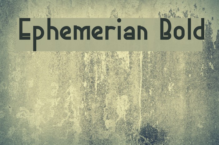 Ephemerian Bold Font examples