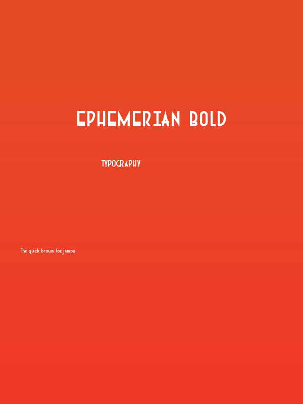 Ephemerian Bold Poster