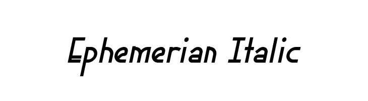 Ephemerian Italic  नि: शुल्क फ़ॉन्ट्स डाउनलोड