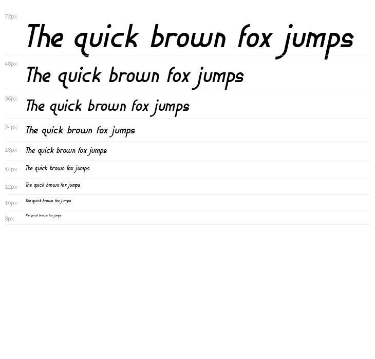 Ephemerian Italic Waterfall