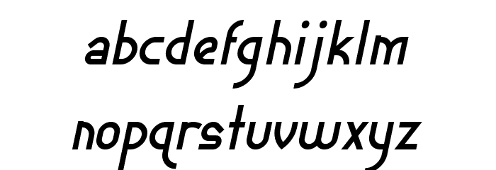 Ephemerian Italic Font LOWERCASE