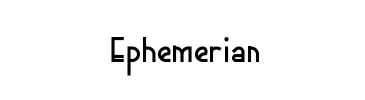 Ephemerian  免费字体下载