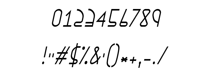 EphemerianThin Italic Font OTHER CHARS