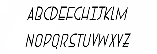 EphemerianThin Italic Шрифта ВЕРХНИЙ