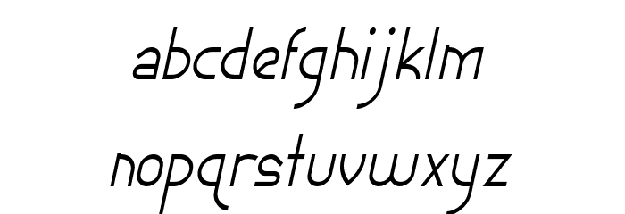 EphemerianThin Italic Font LOWERCASE