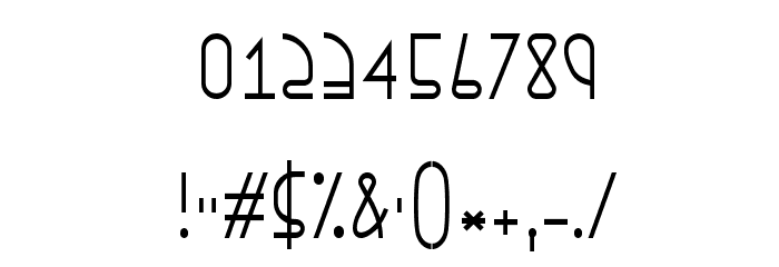EphemerianThin Font OTHER CHARS