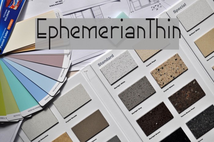 EphemerianThin Font examples