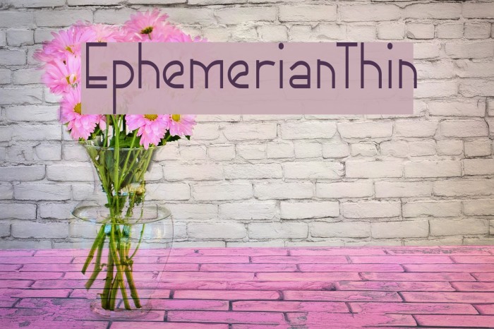 EphemerianThin Font examples