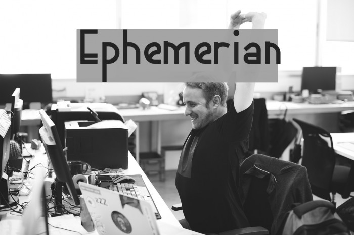 Ephemerian Font examples