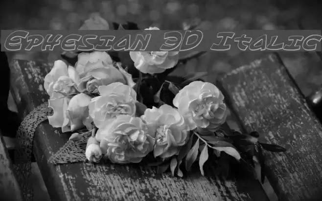 Ephesian 3D Italic Fuentes examples