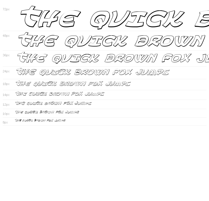 Ephesian 3D Italic Waterfall